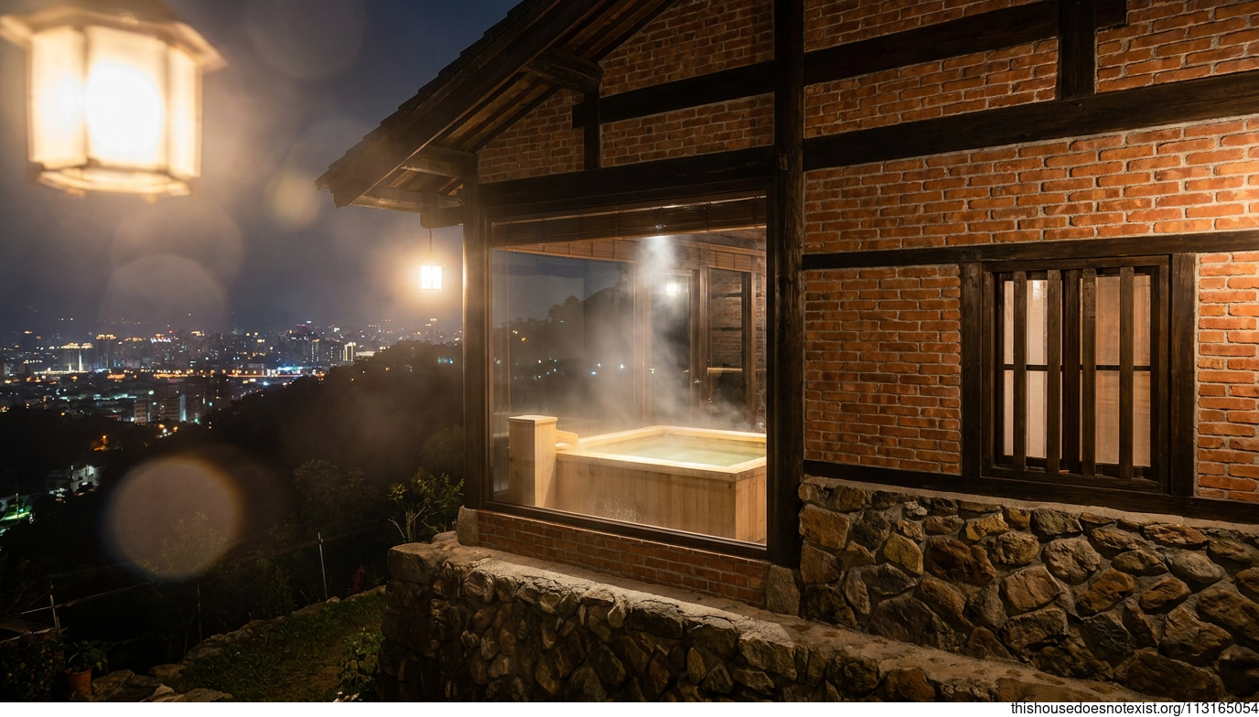 Kaohsiung Nocturnal Brick-Wood Retreat