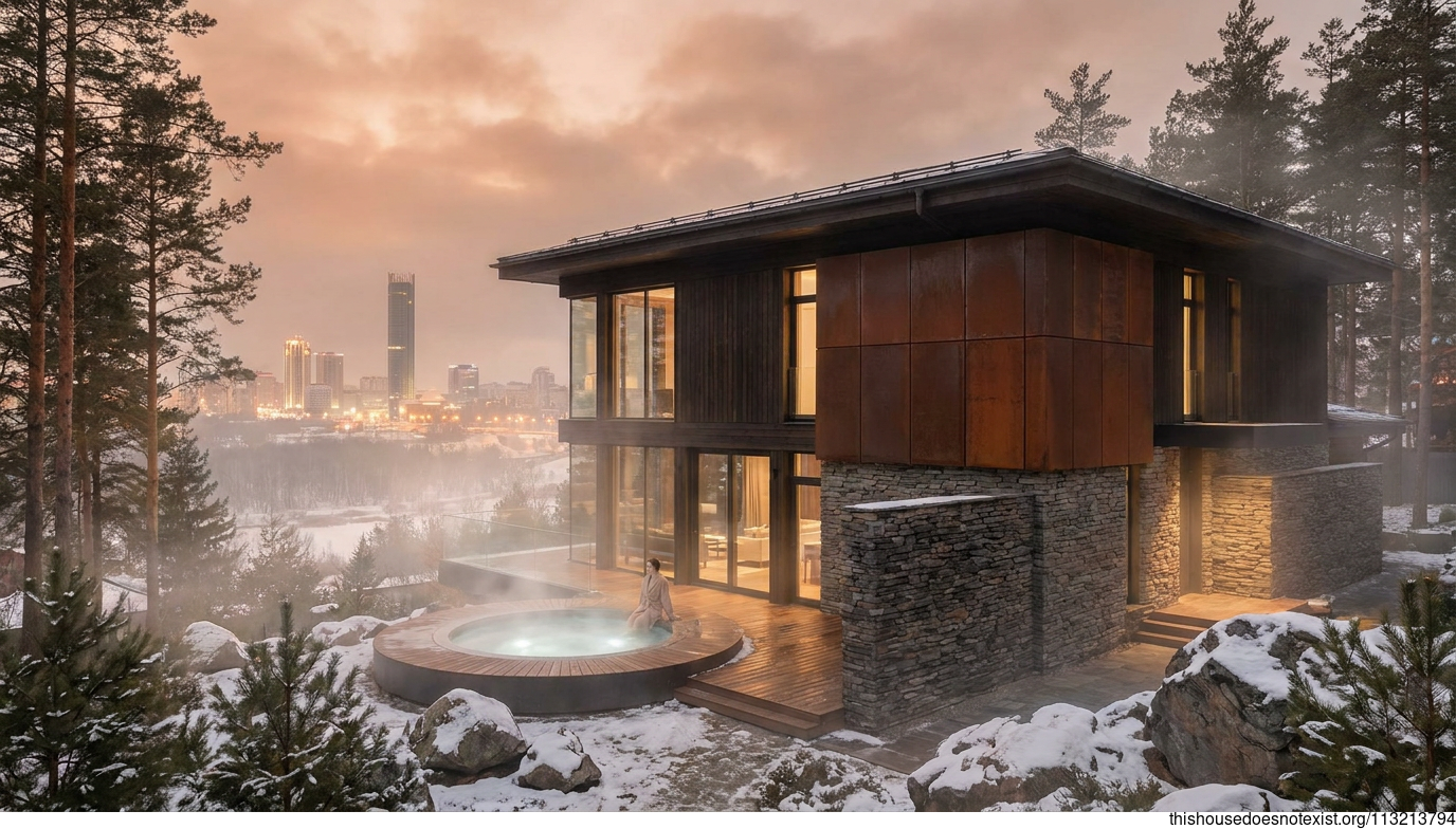 Corten Steel Retreat in Yekaterinburg
