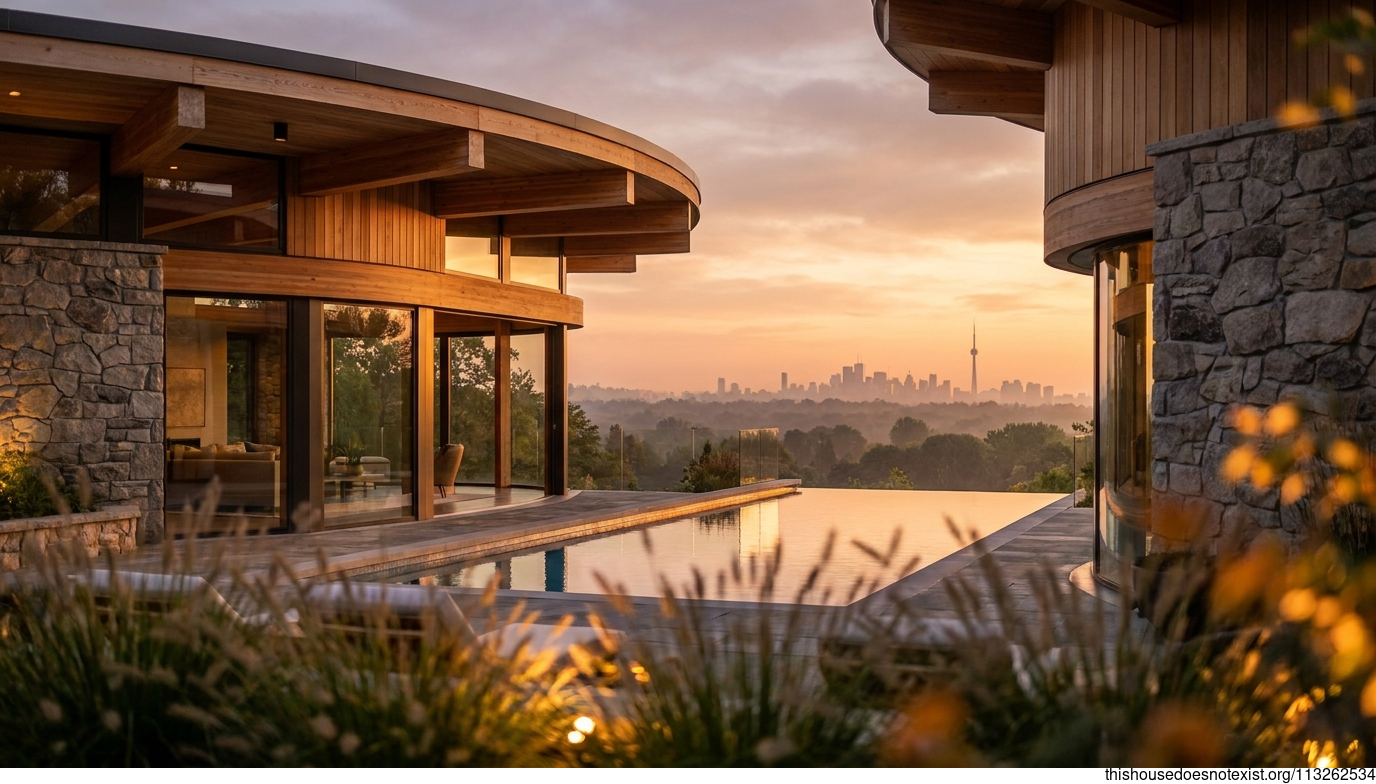 Modern Circular Glass House Exterior