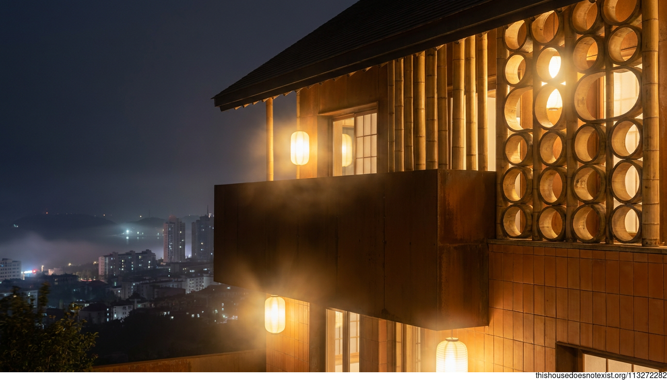Circular Corten Bamboo