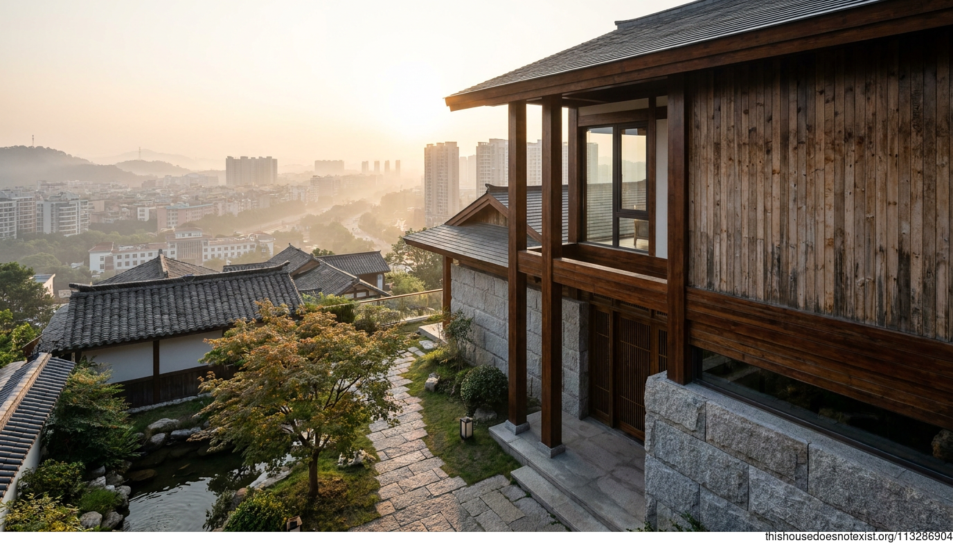 Japanese Sunrise Cedar Home