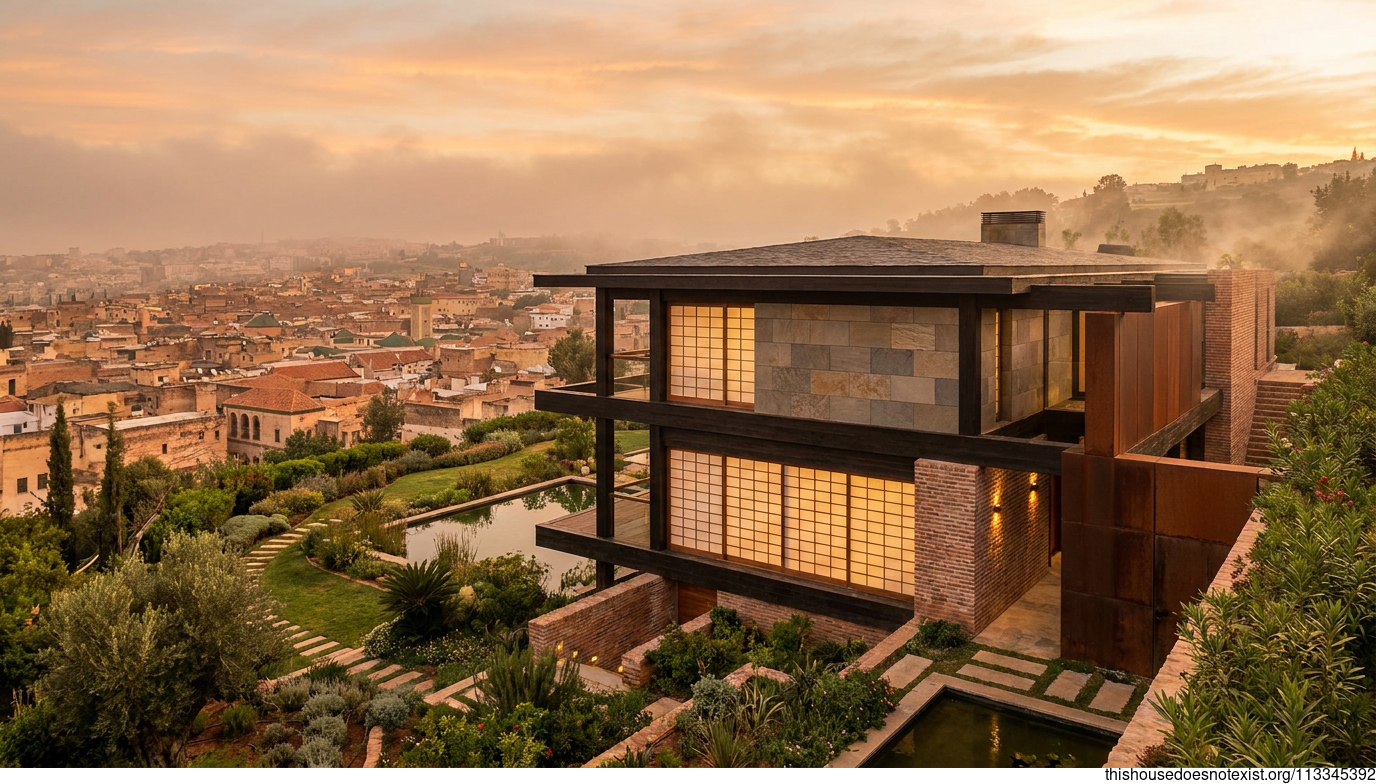 Stone, Brick, Steel Sunset