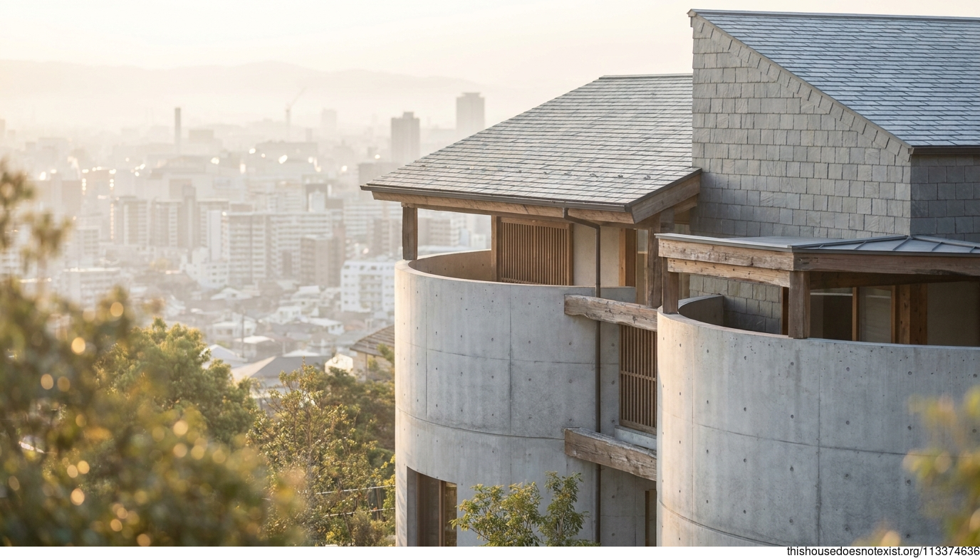 Mediterranean Concrete in Osaka Sunrise