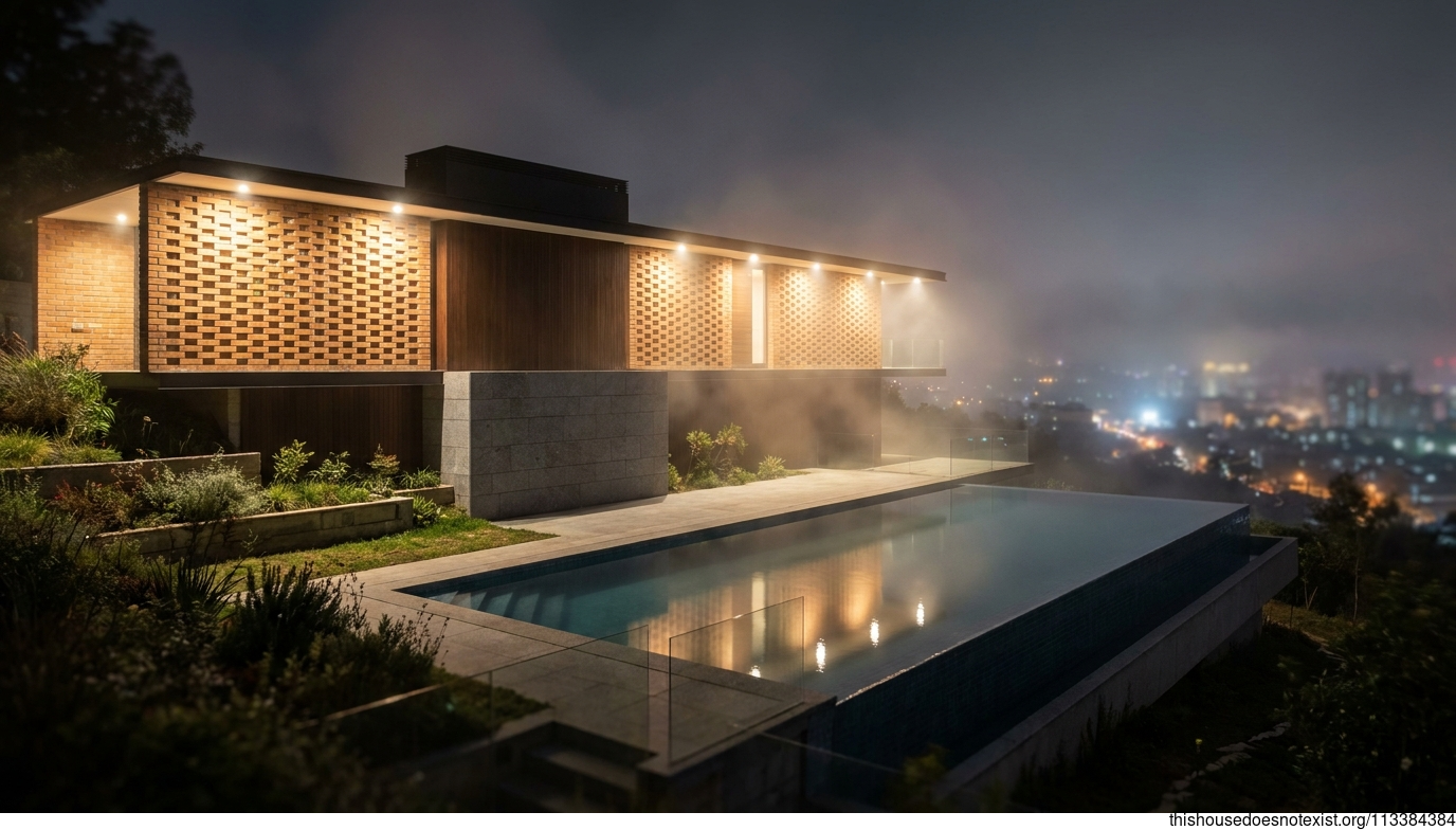 Modern Minimalist Night Retreat, Anshan