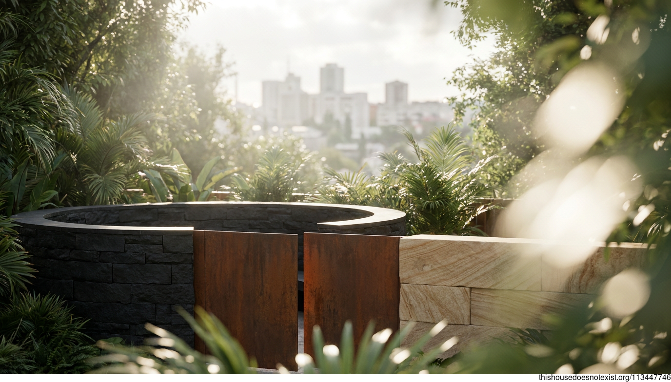 Modern Tropical Stone Garden, Rostov-on-Don