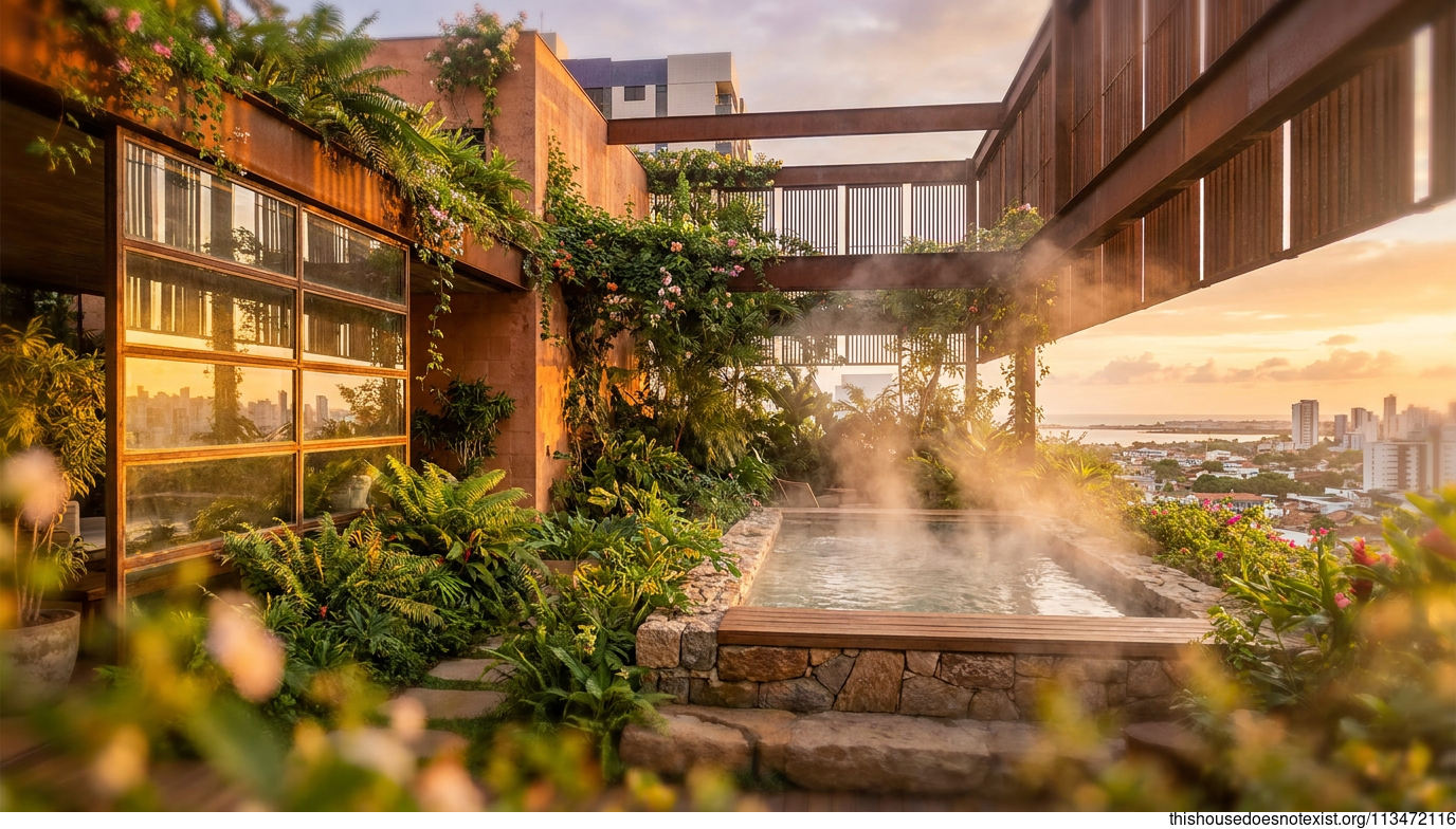 Modern Maximalist Eco Garden Retreat