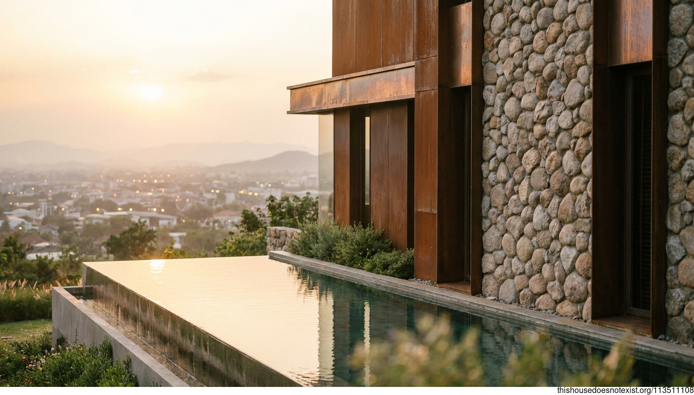 Granite, Corten, Copper