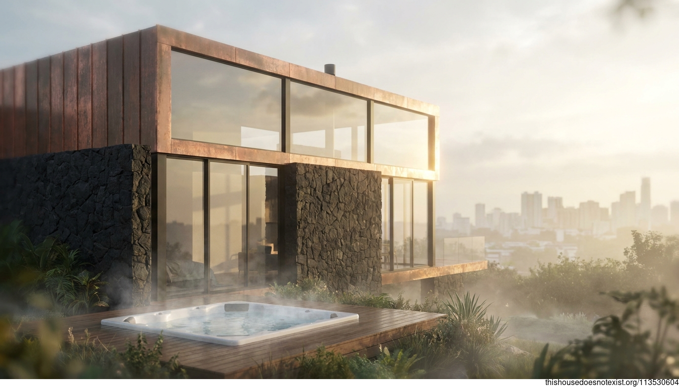 Sunrise Copper Glass Retreat