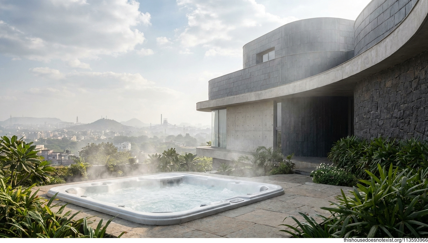 Modern Minimalist Concrete House, Asansol