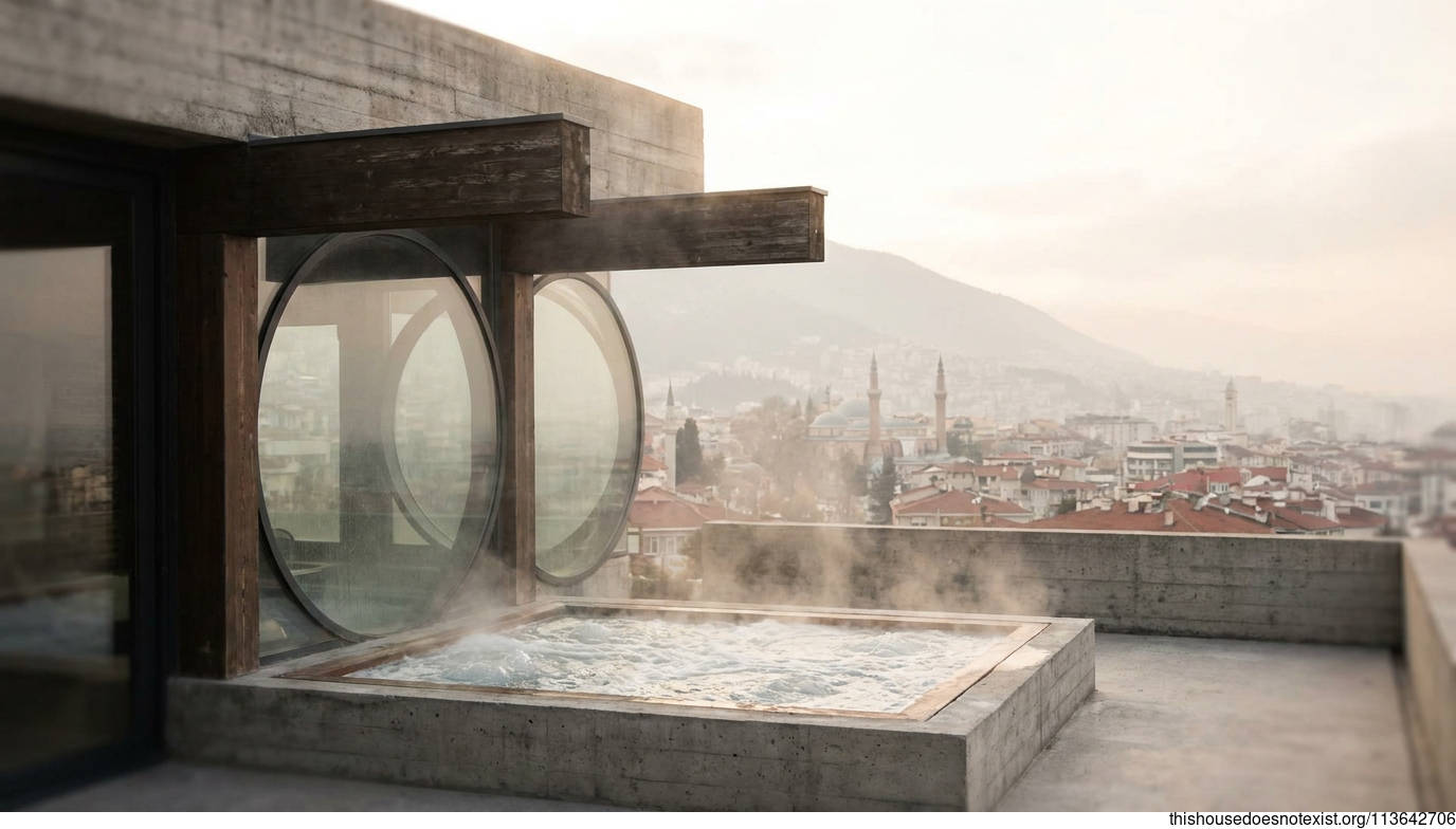 Brutalist Bursa Concrete Daylight Retreat