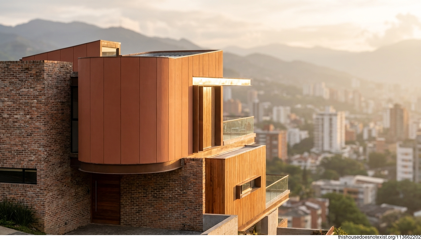 Industrial Terracotta Curve, Cali Sunrise