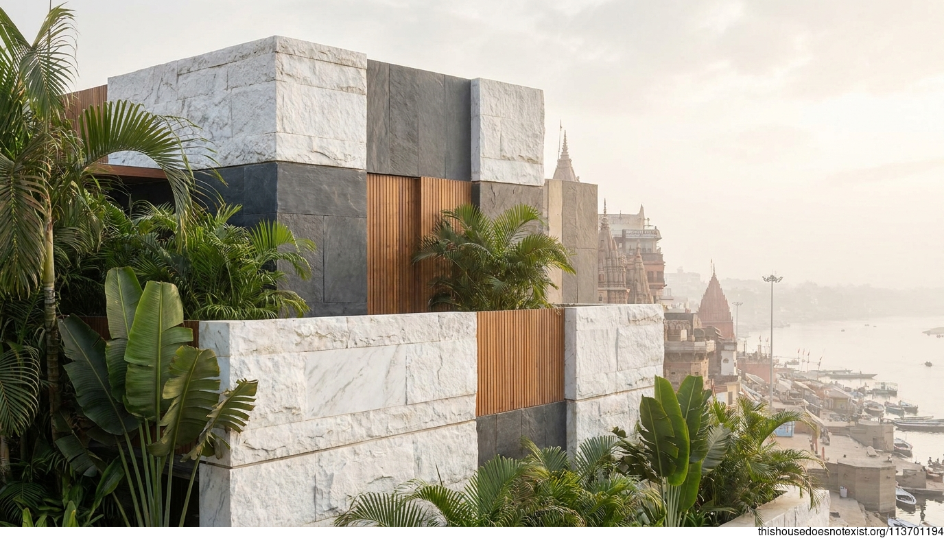 Modern Tropical Varanasi Villa Exterior