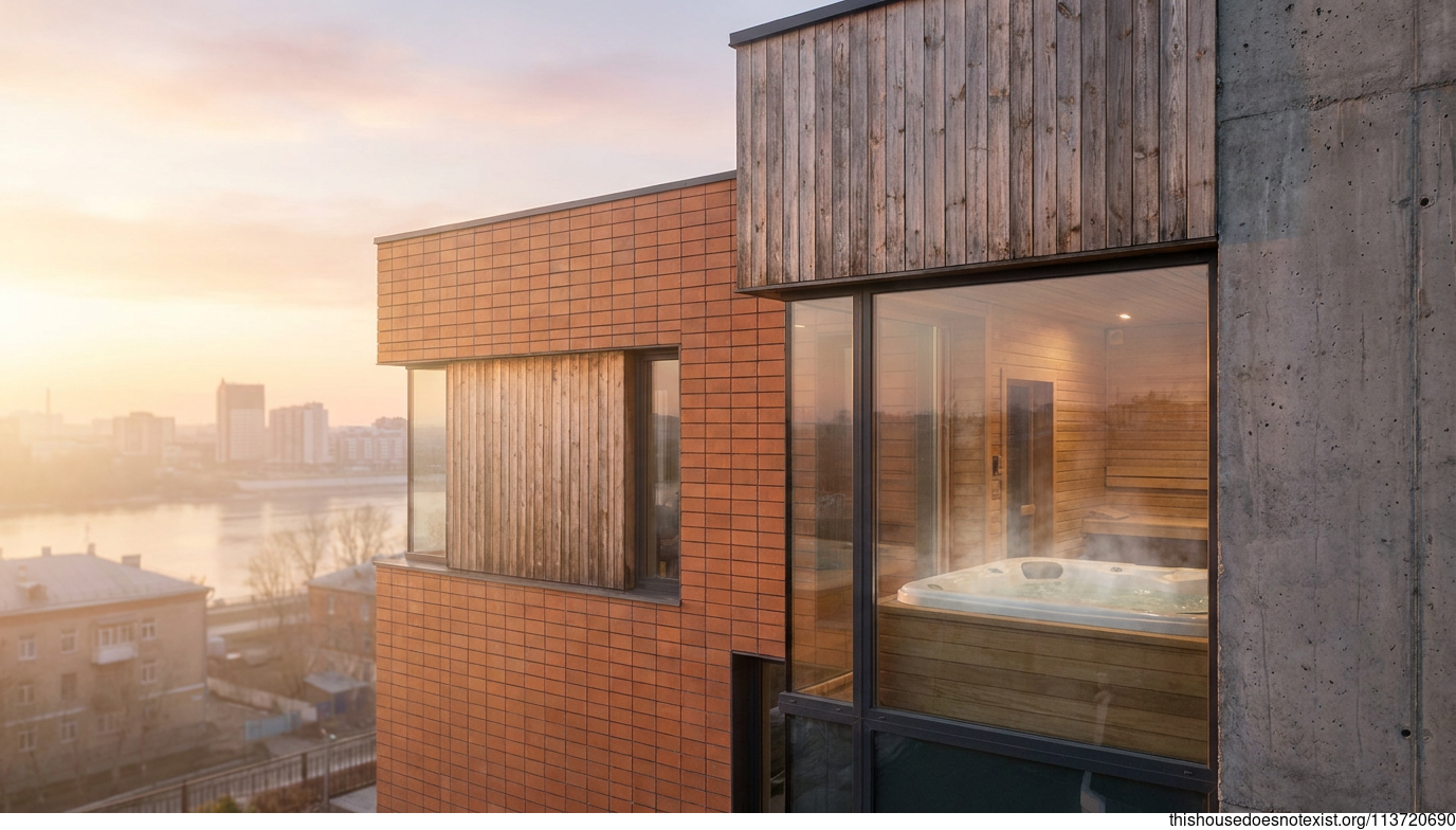 Modern Terracotta Retreat in Omsk