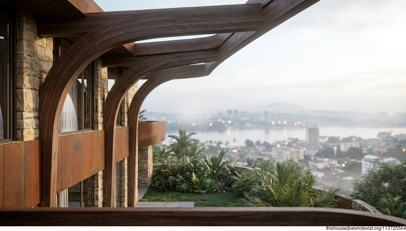 Modern Kinshasa Timber Steel Home