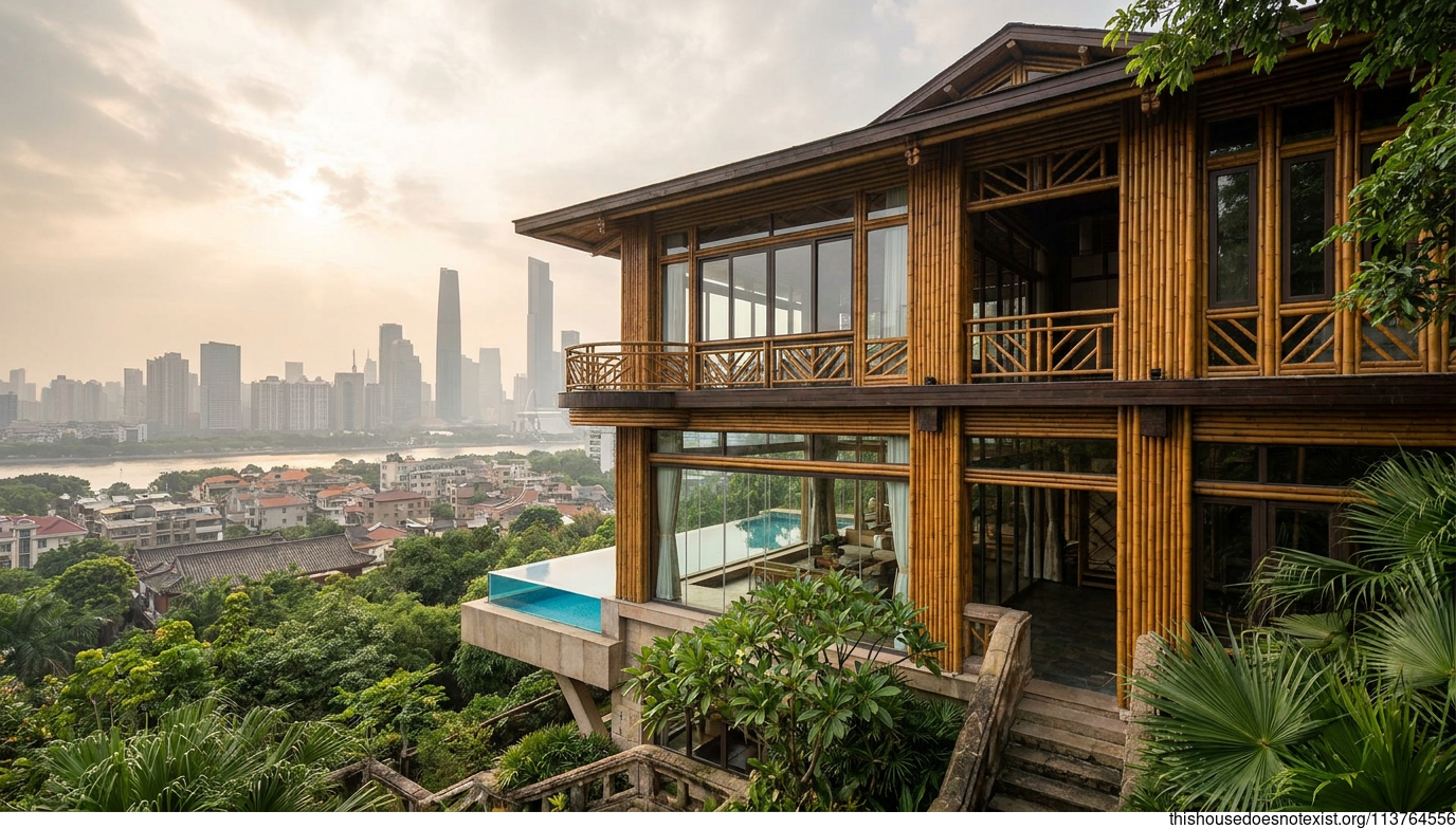 Modern Deco Bamboo Villa, Guangzhou