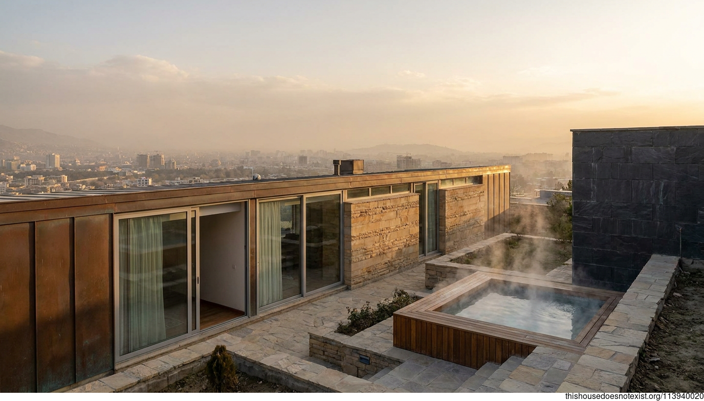 Kabul Copper Mid-Century Modern Exterior