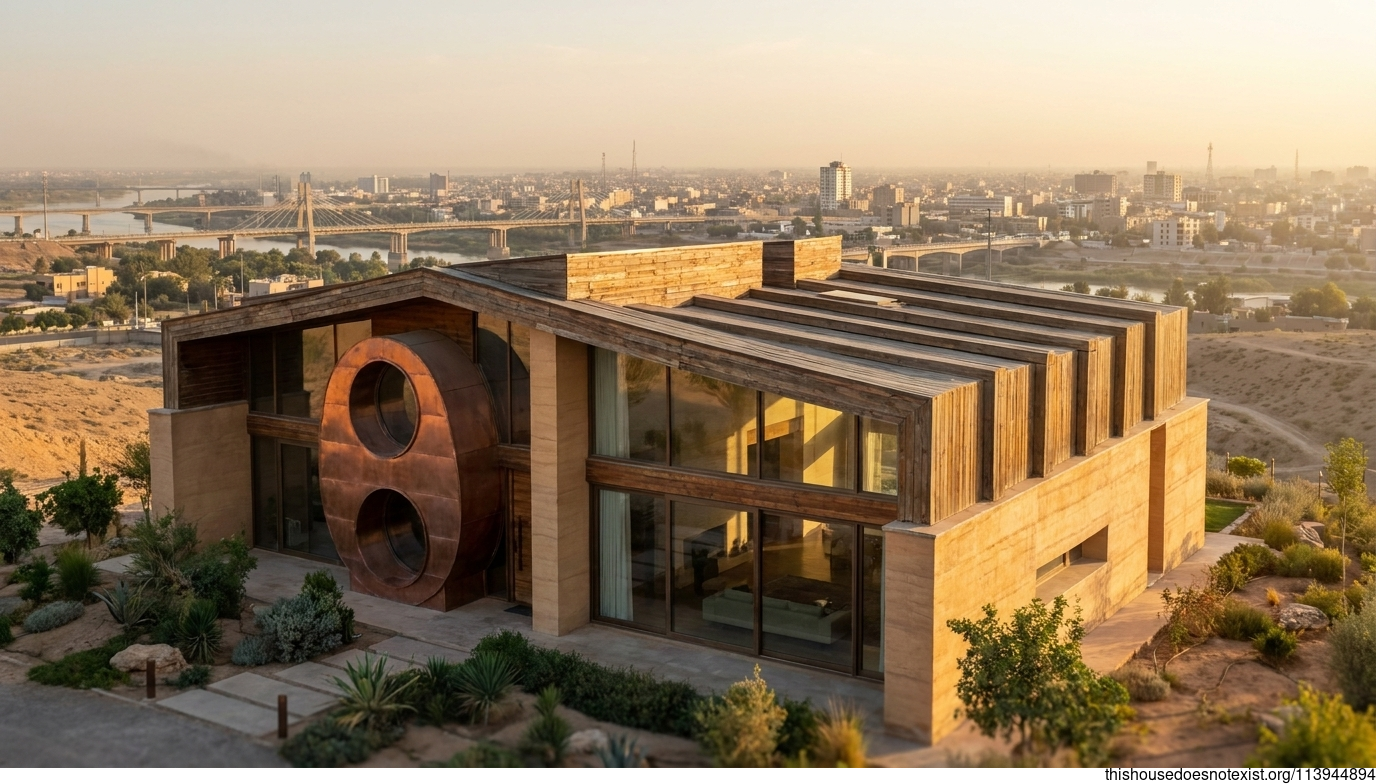 Eco-Circular Copper Sunset House