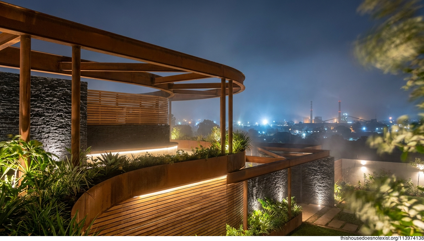 Lubumbashi Corten Night Garden