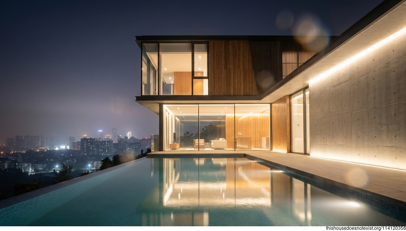 Modern Eco Minimalist Night House