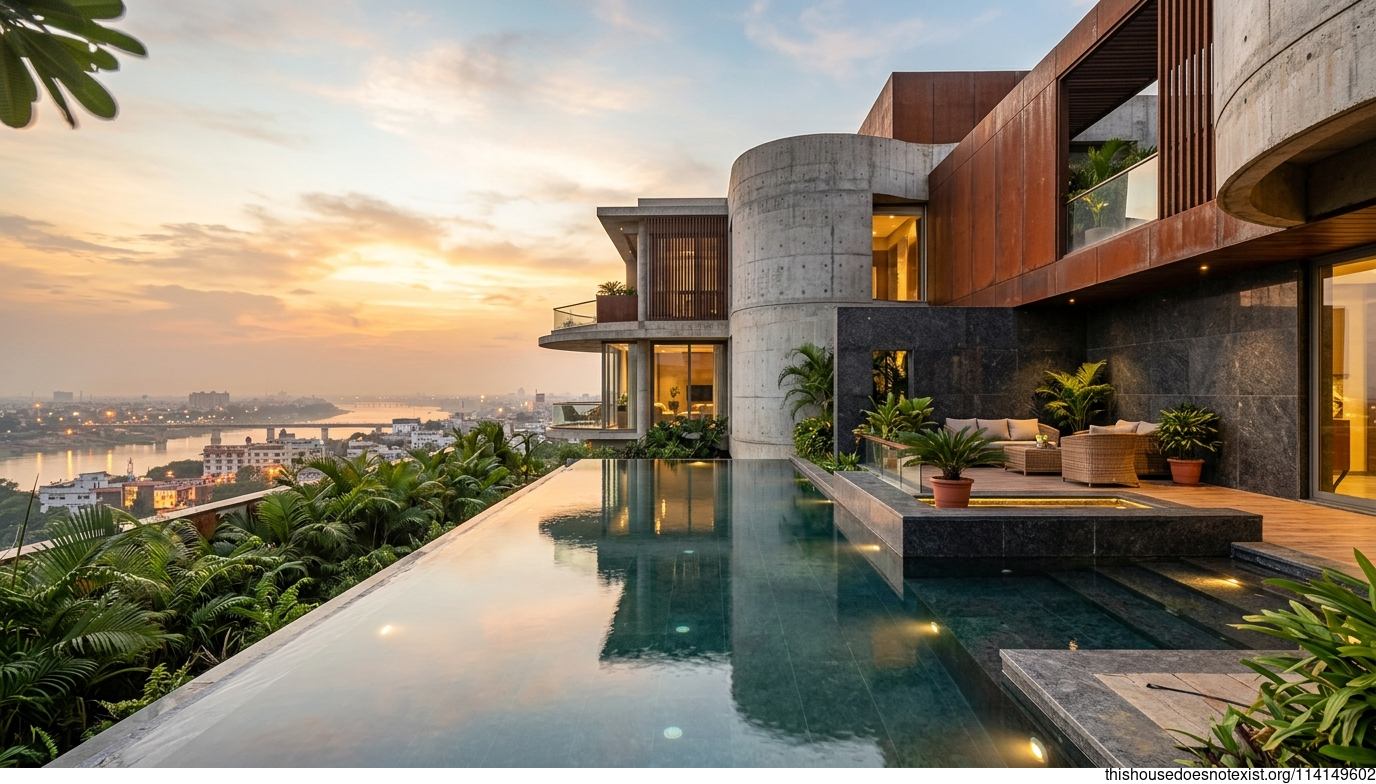 Patna Tropical Maximalist Concrete Haven