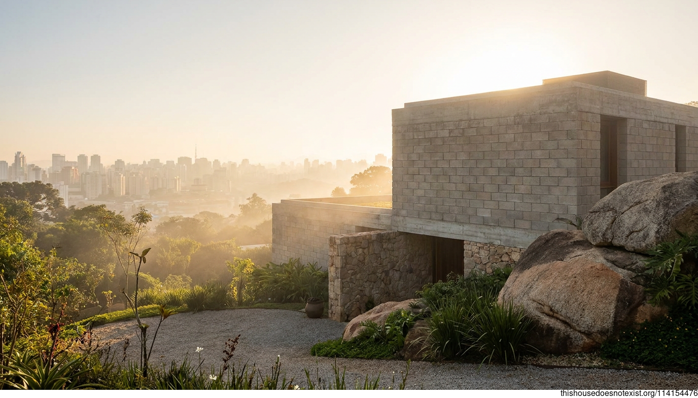 Modern Mediterranean Concrete in São Paulo