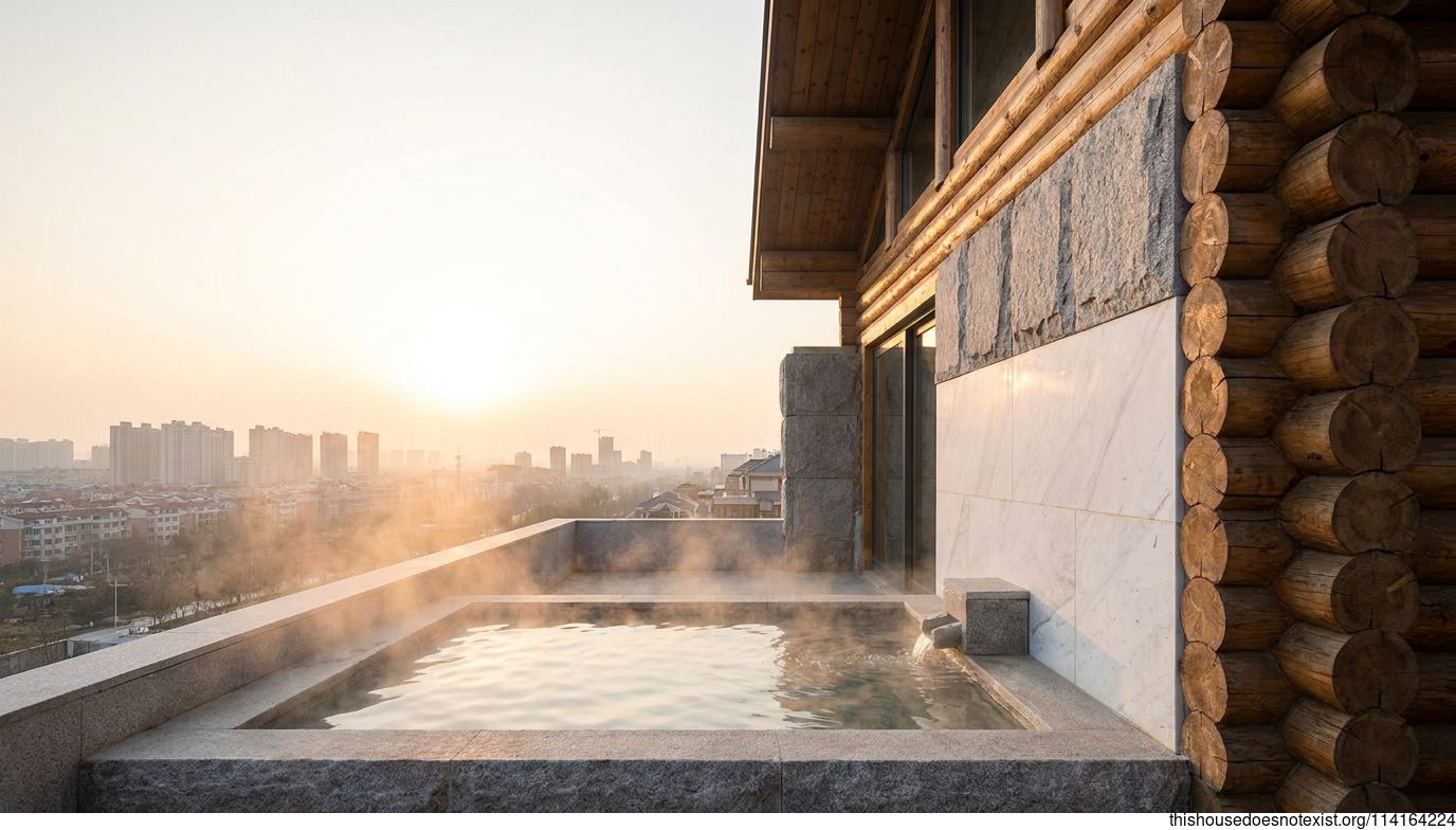 Linyi Circular Cedar Granite House