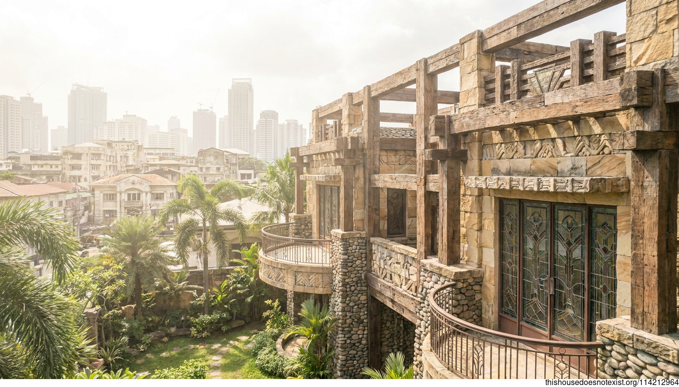 Modern Maximalist Manila Sandstone Retreat