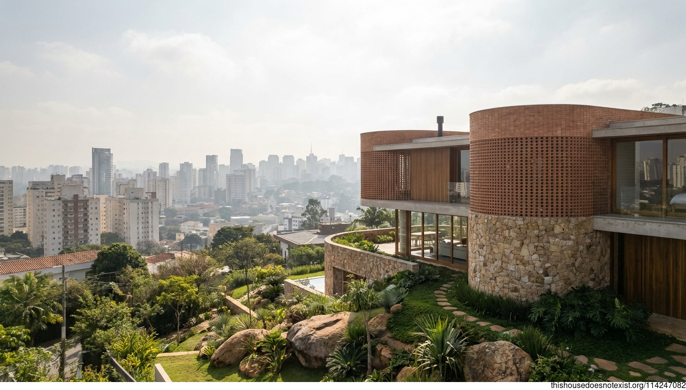 Circular Terracotta Modern in São Paulo