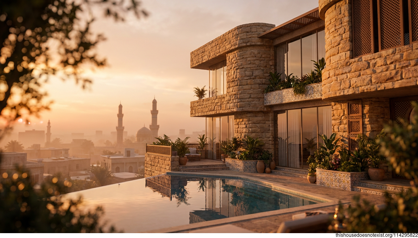 Modern Maximalist Sunset Villa, Baghdad