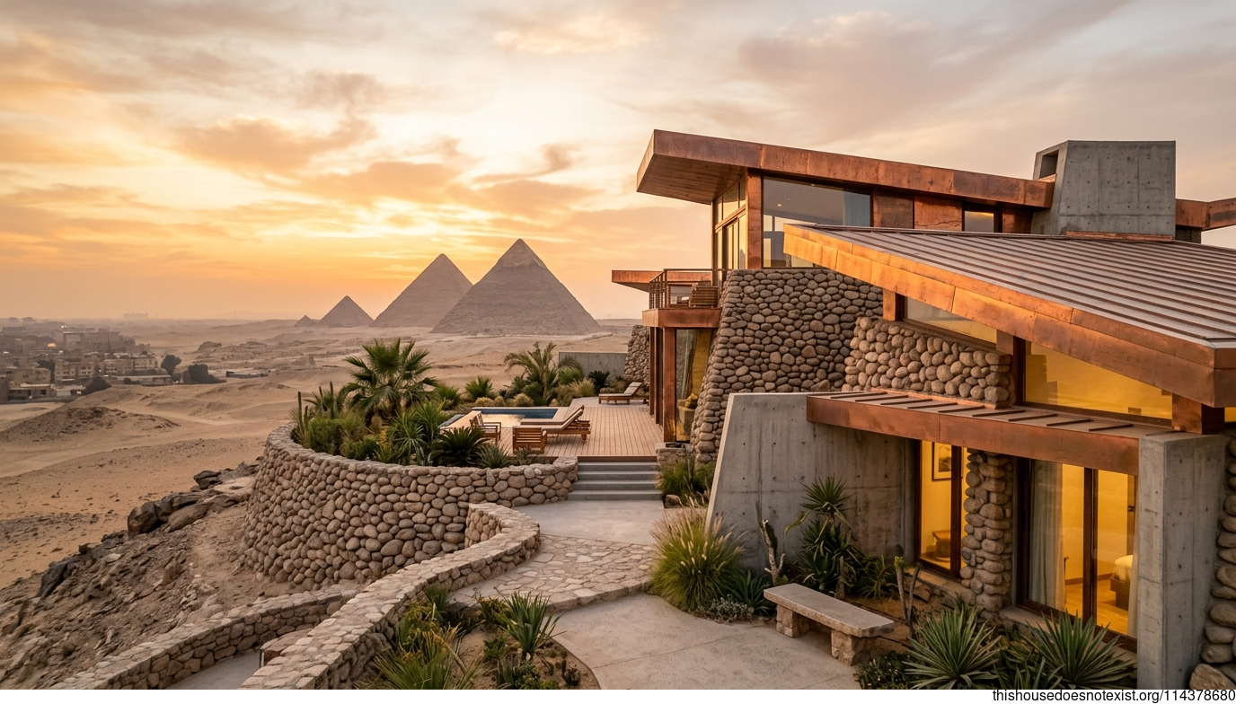 Sunset Over Giza