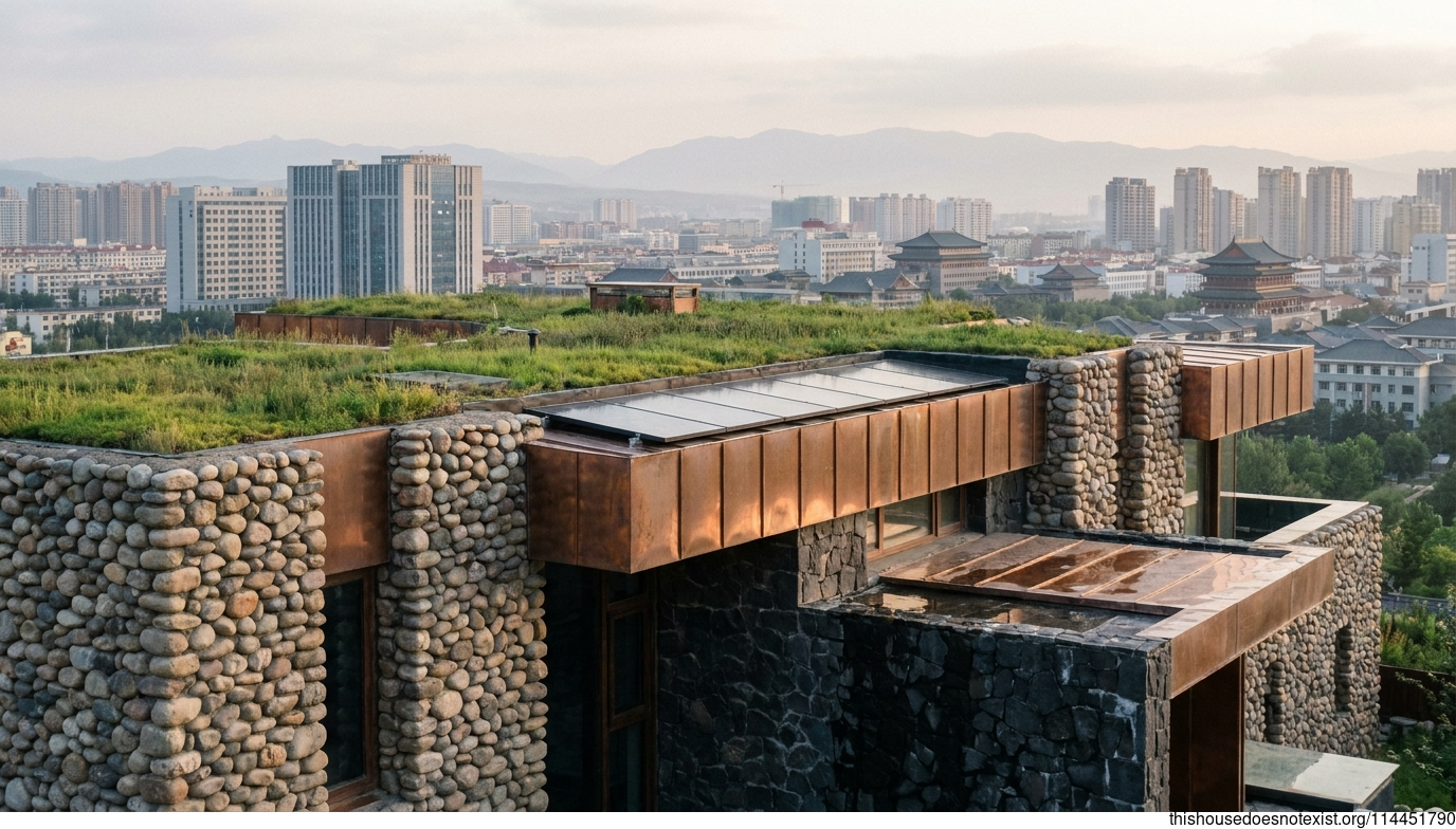 Eco-Friendly Copper Stone House Hohhot