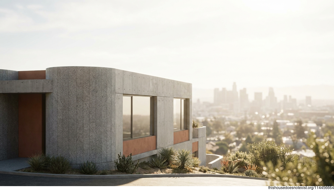 Brutalist Concrete Residence, San Jose