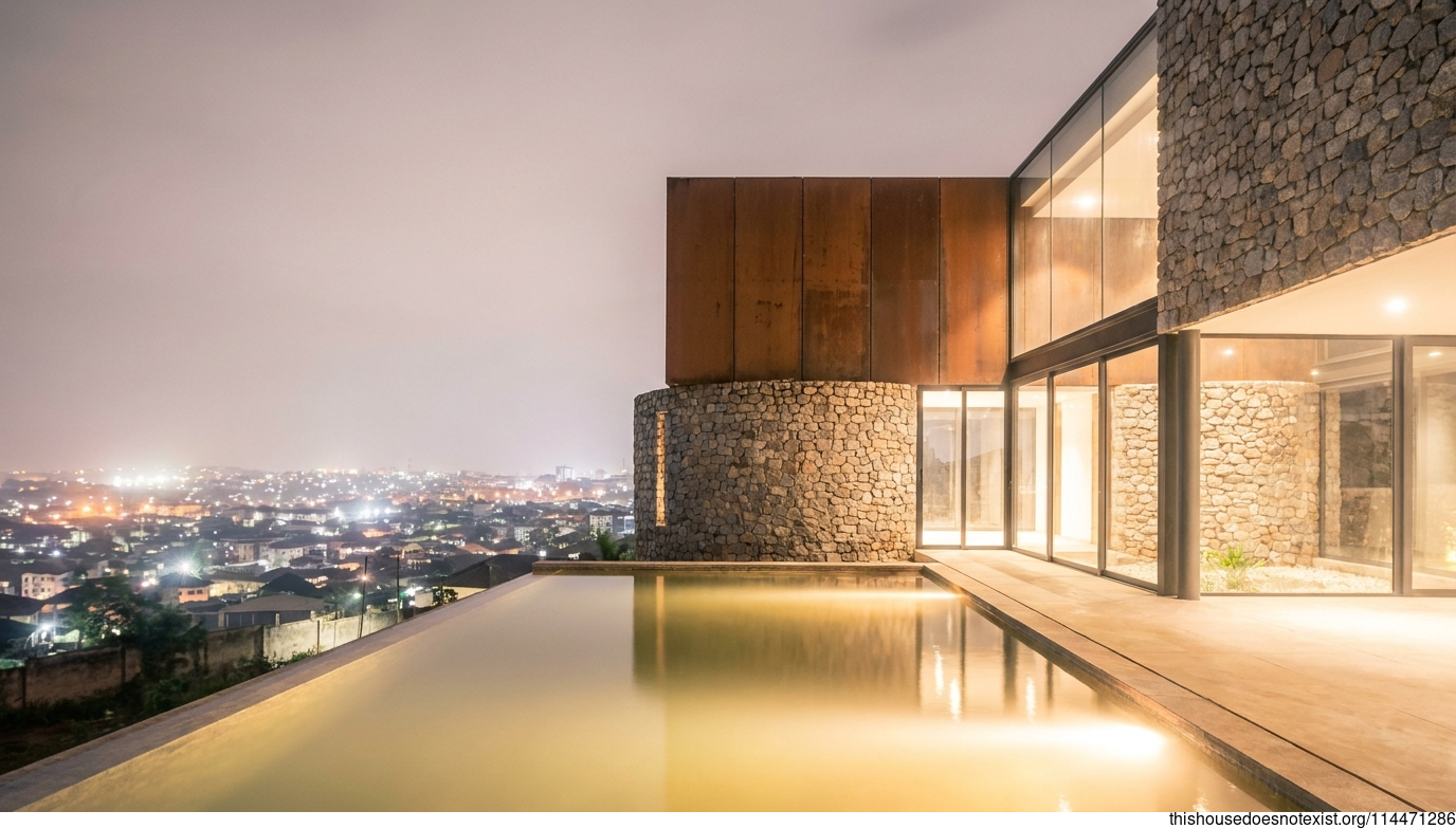 Modern Benin Granite Night House