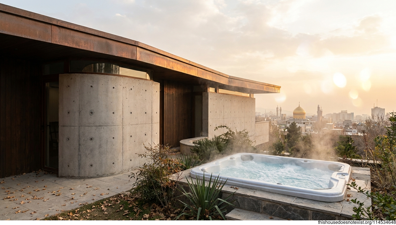 Mashhad Mid-Century Sunset Retreat