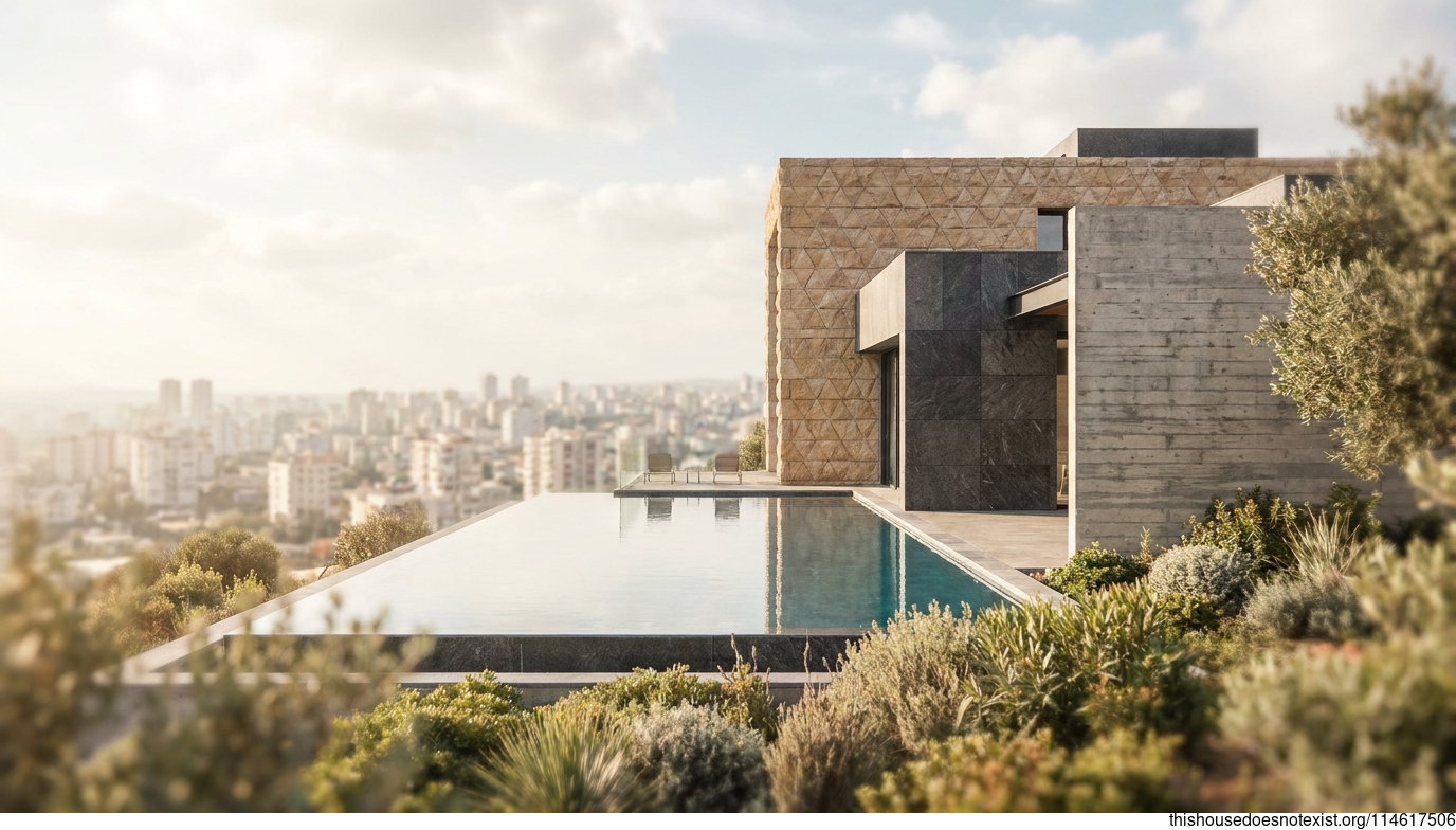 Industrial Sandstone Triangle House, Adana