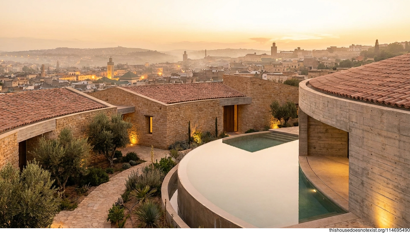 Sustainable Circular Sandstone Haven
