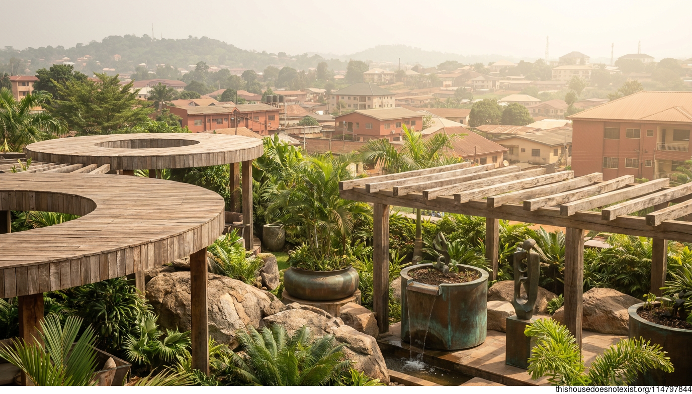 Modern Tropical Garden in Benin City
