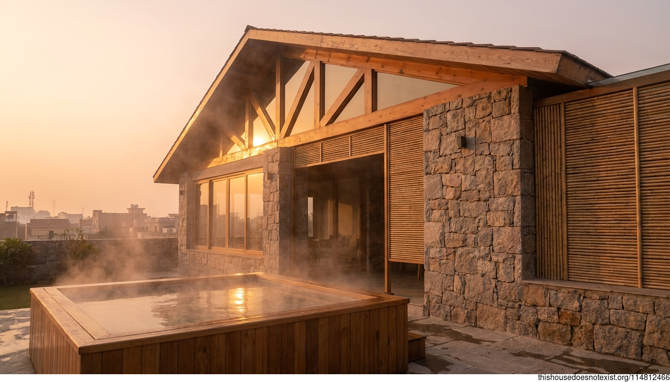 Sunset Cedar Jacuzzi