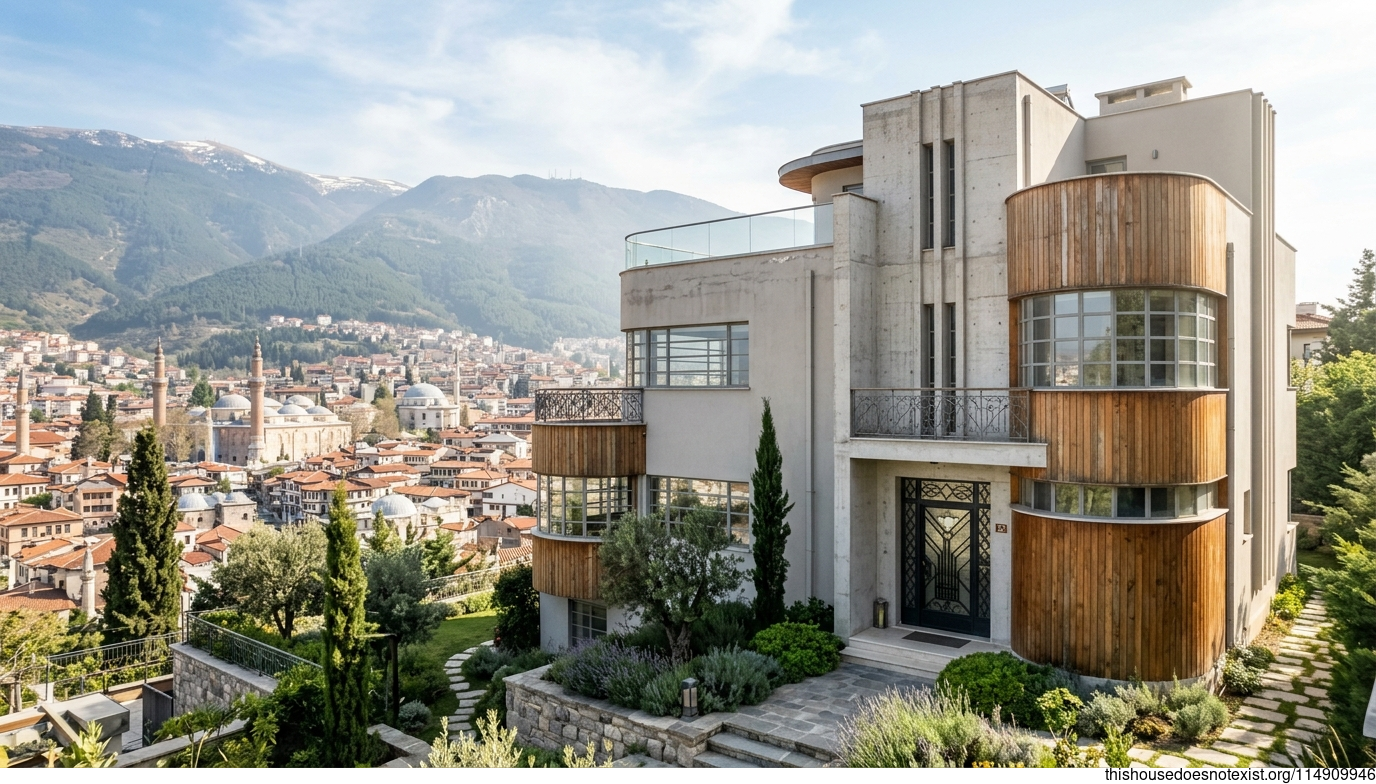 Midday Circular Cedar Concrete House