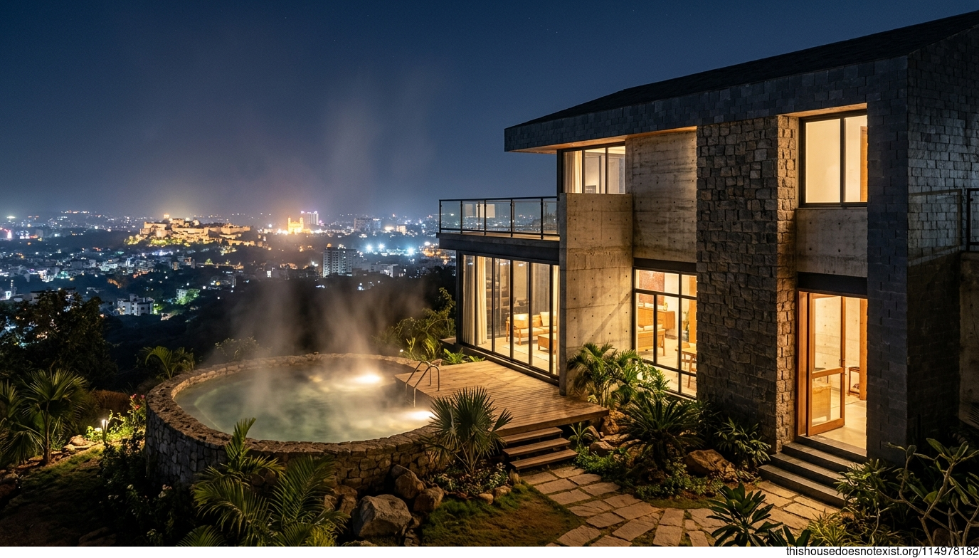 Industrial Stone Spring House