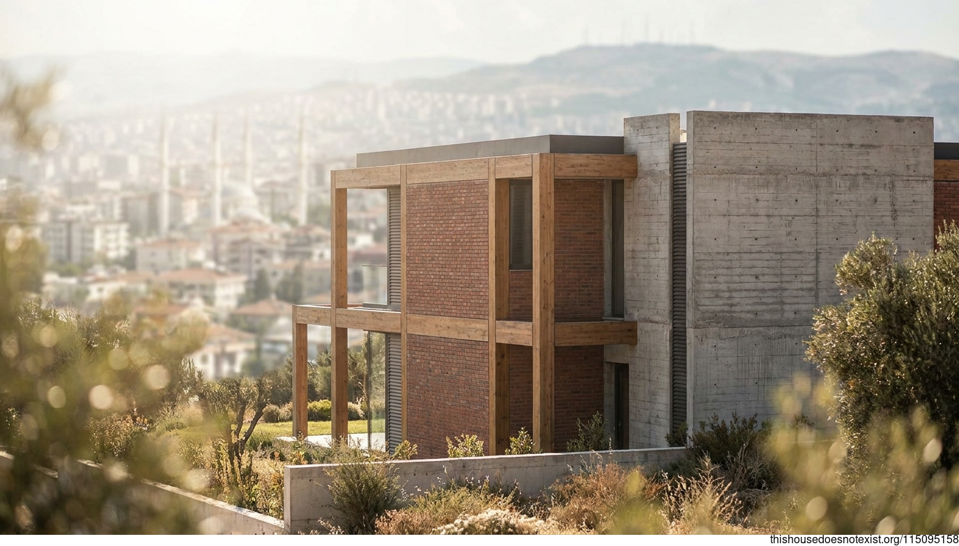 Modern Rectangular Home in Gaziantep