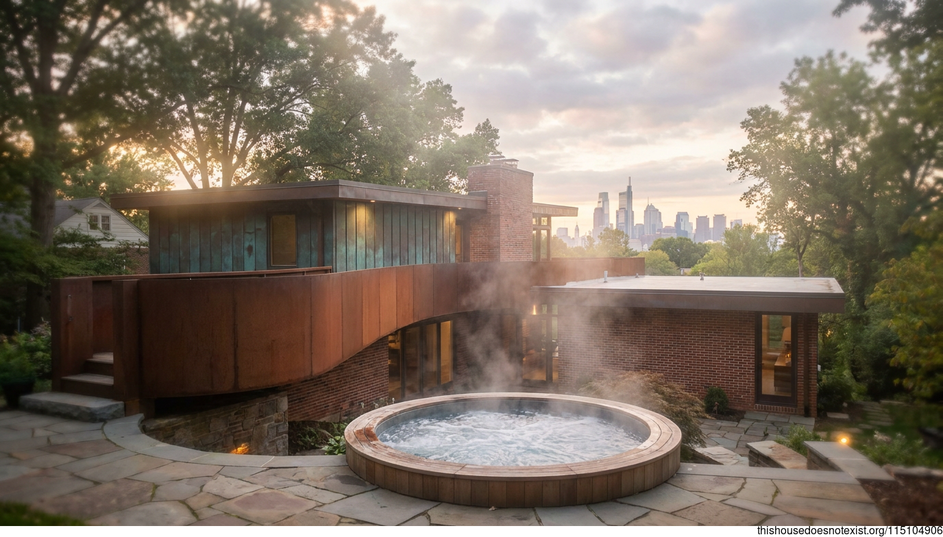Mid-Century Maximalist Steel House