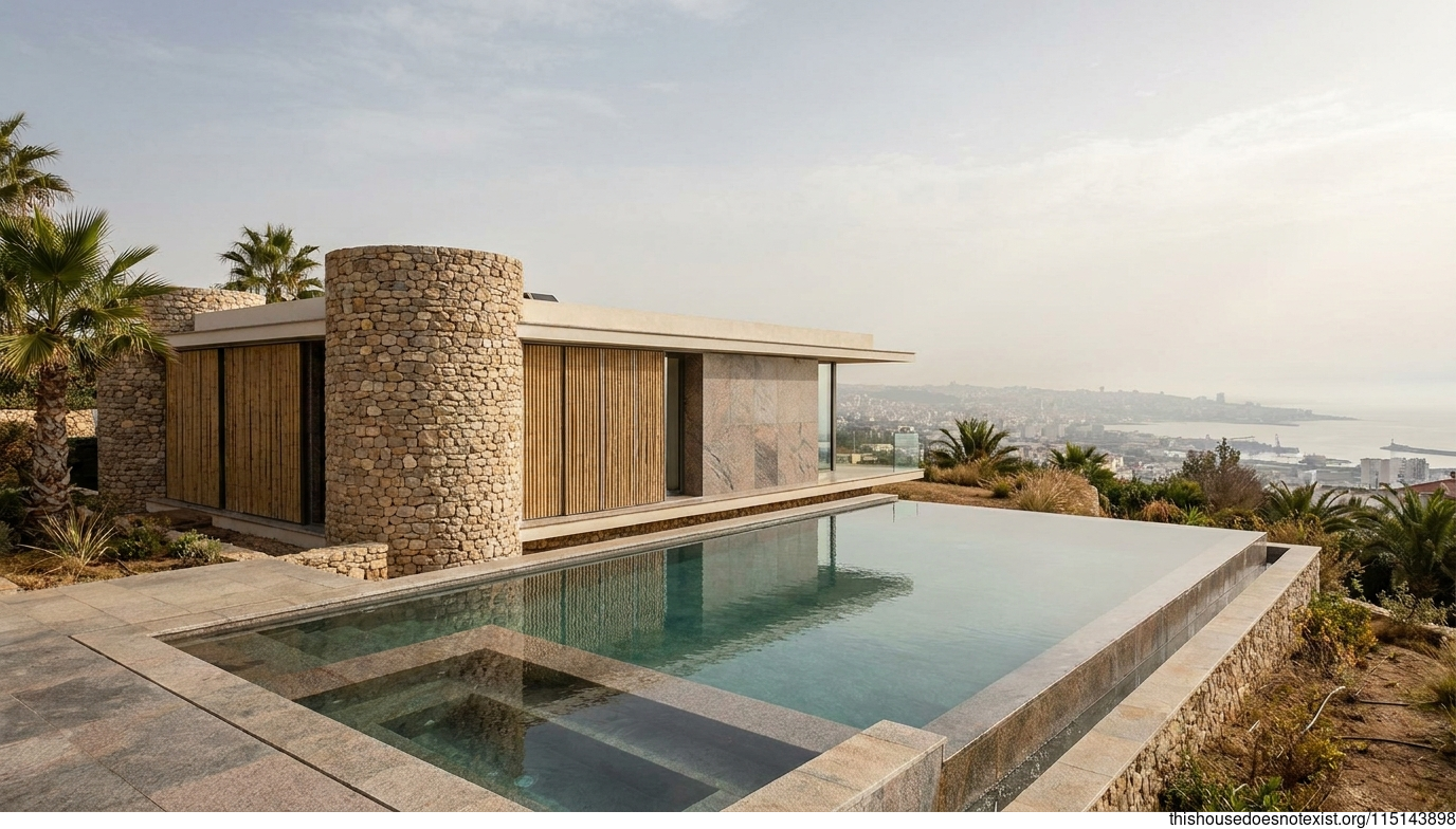 Circular Stone & Bamboo Villa