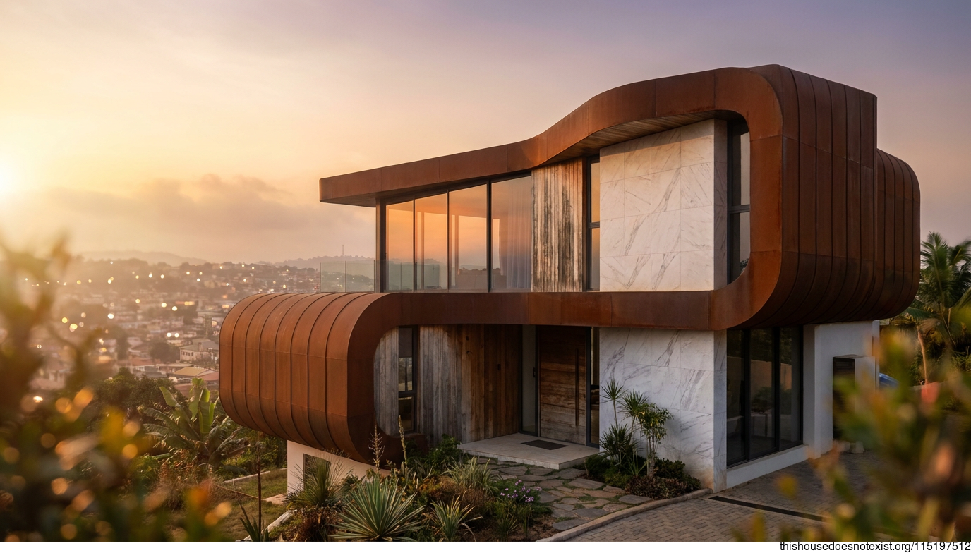 Kumasi Sunset Corten Curve