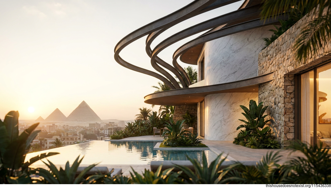 Curved Marble Sunset
