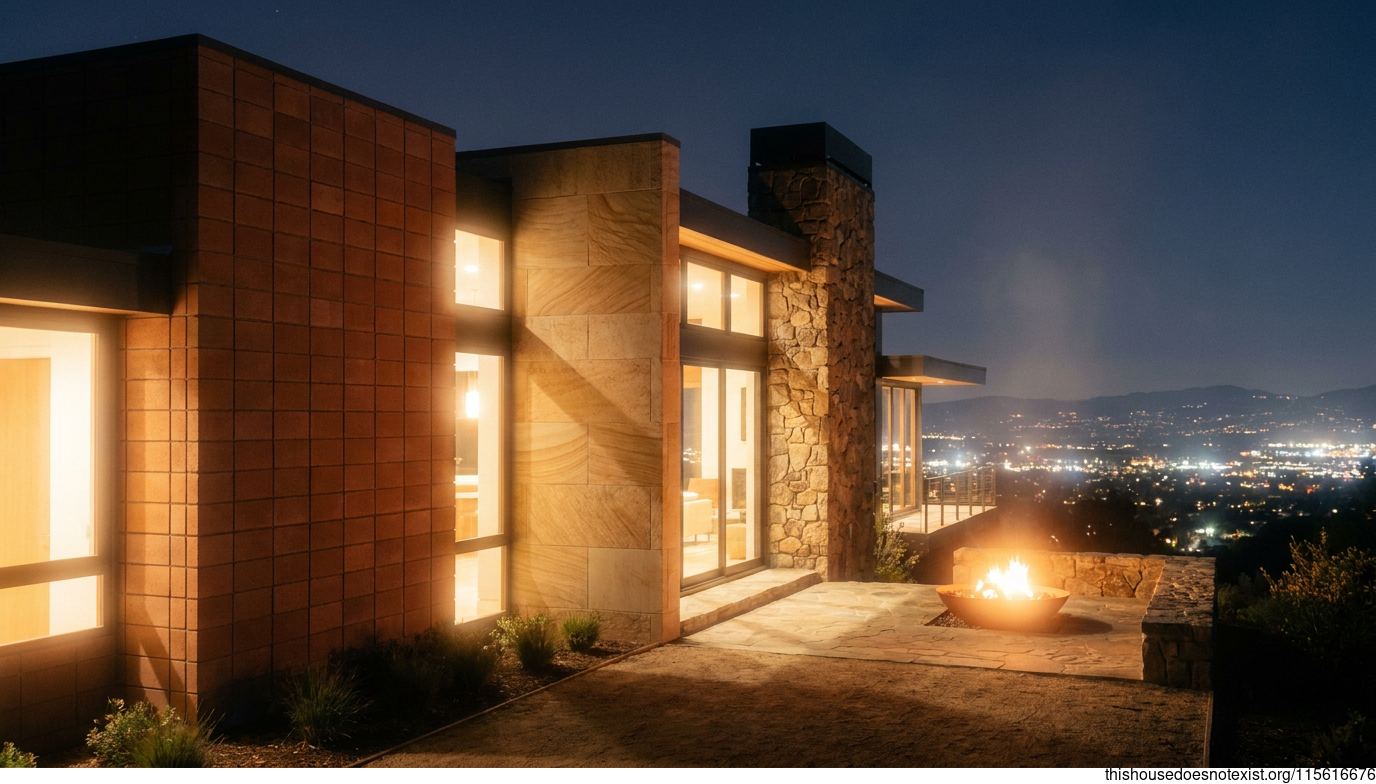 Rectangular Terracotta House