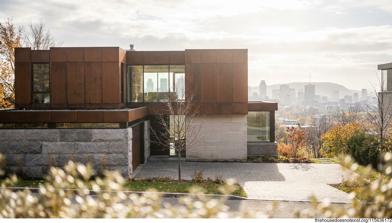 Modern Montreal Corten Residence