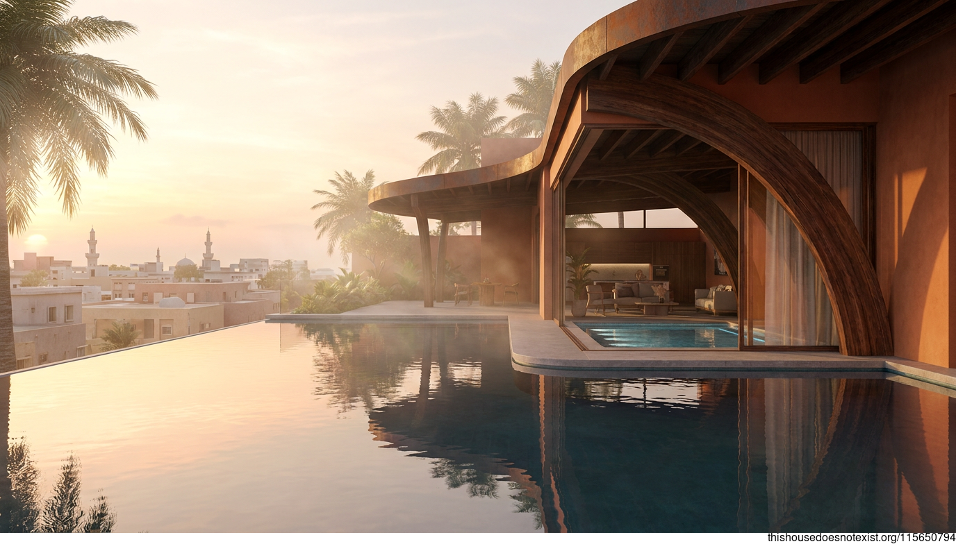Tropical Modern Kano Residence at Sunrise