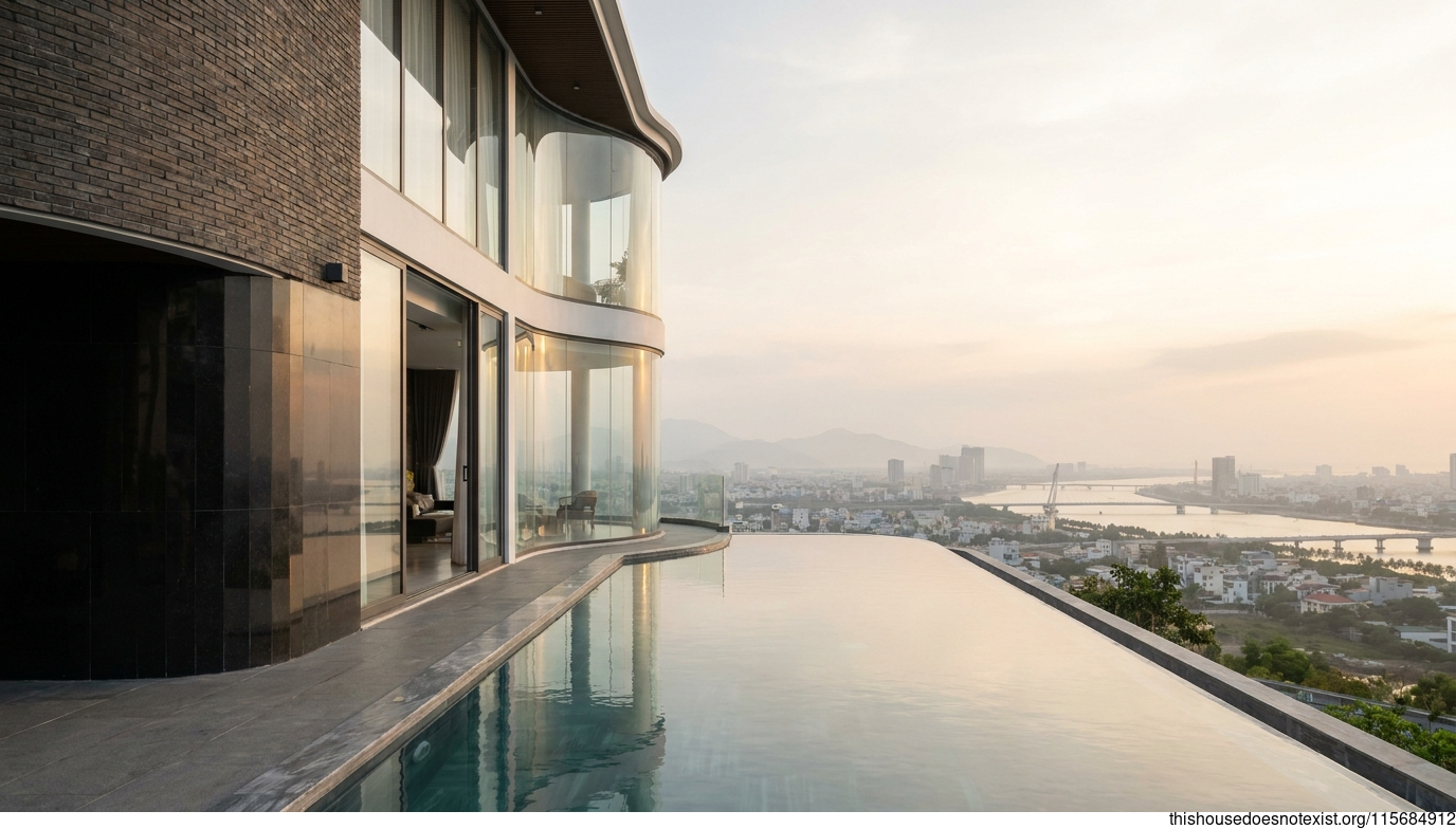 Curved Glass & Infinity Pool