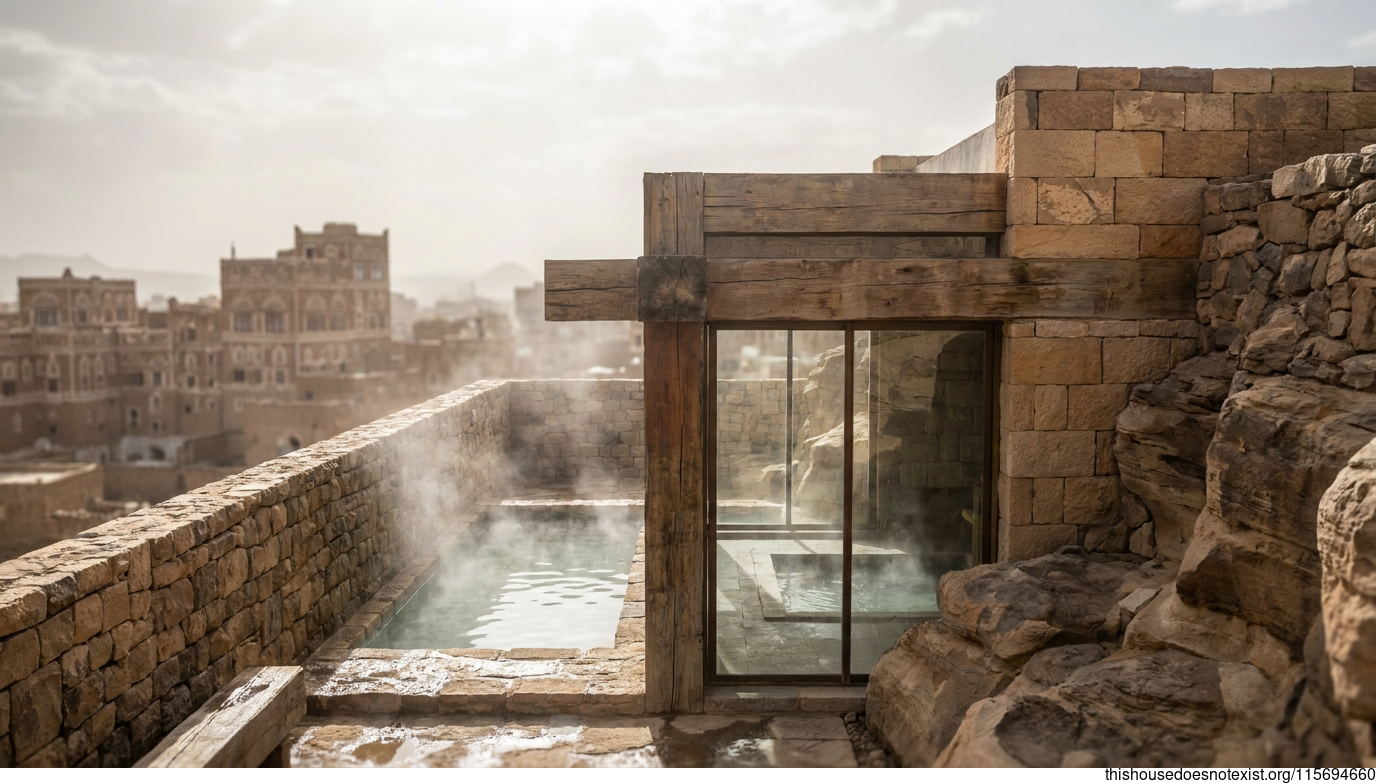 Sana’a Sandstone Industrial Spring House
